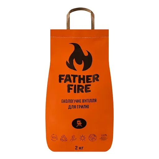 Уценка. Уголь древесный Father Fire 2 кг - фото 1