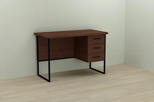 Компьютерный стол Ferrum-decor Гарри 75x120x60 черный ДСП Венге 32мм (FRD-105767)