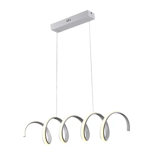 Люстра подвесная светодиодная Sirius LCD3055 WT белая - фото 5