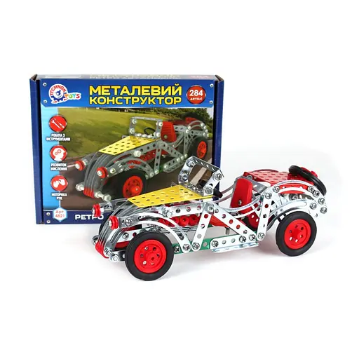 Дитячий Конструктор металевий "Ретро автомобіль" ТехноК 4821TXK, 284 деталі - фото 2
