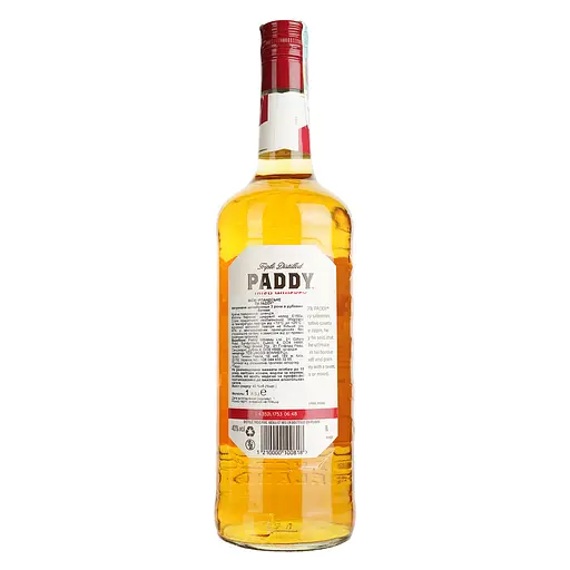 Виски Paddy Irish Whiskey, 40%, 1 л (736503) - фото 4