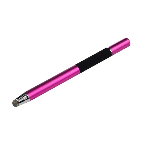 Стилус ємнісний, високоточний Jot Pro двосторонній, алюмінієвий, зі вставкою, рожевий - фото 1
