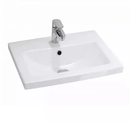 Тумба підлогова ПіК Альба Т1 з раковиною Cersanit Como 50 см Білий 30412 - фото 5