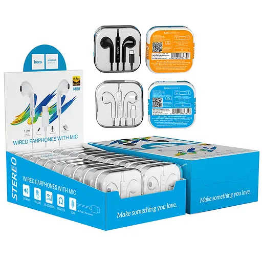 Проводные наушники Hoco M80, Type-C, 1.2м, для Android, белые - фото 4