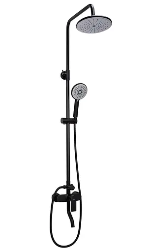 Душова система Rea Verso Black з виливом REA-P9145, Чорний матовий - фото 8