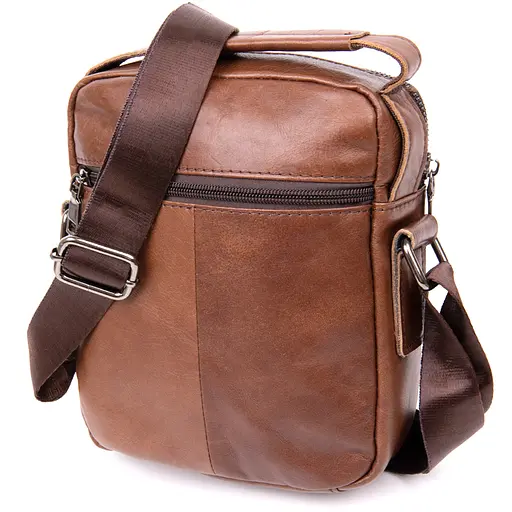 Кожаный мессенджер мужской Vintage 18х20,5х5,5 см sum0013932 - фото 2