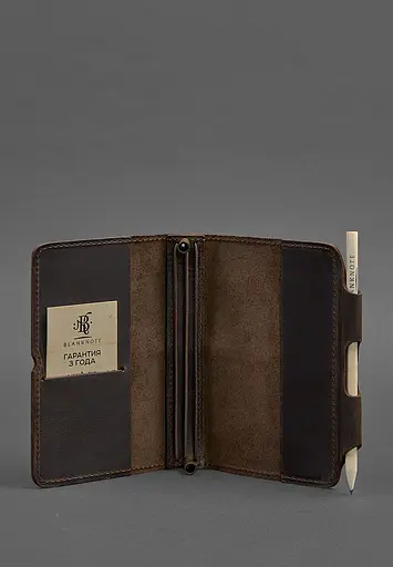 Шкіряний блокнот (Софт-бук) 3.0 темно-коричневий - фото 4