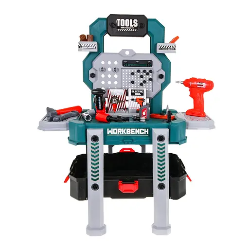 Майстерня Ramiz з інструментами для дітей DIY набір 2в1 синій 8028B - фото 6