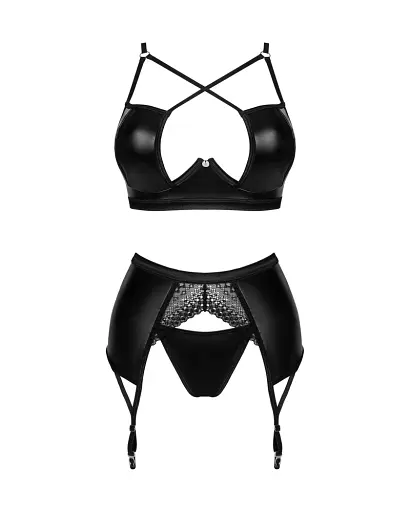 Сексуальний комплект Obsessive Norides XL/2XL чорний - фото 6