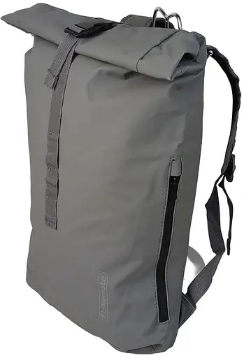 Рюкзак велосумка Bikemate на багажник с дождевиком два в одном 22L серая sum0028922 - фото 4