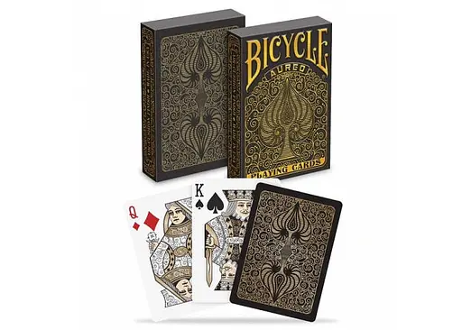 Карти гральні United States Playing Card Company Bicycle Aureo (black) (09409b) - фото 2