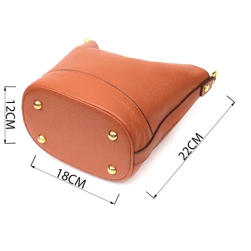 Женская сумка Vintage с отдельной косметичкой внутри из натуральной кожи 22х18х12 см sum0029032 - фото 3