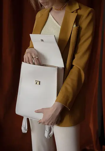 Женский белый рюкзак Tammy - фото 5