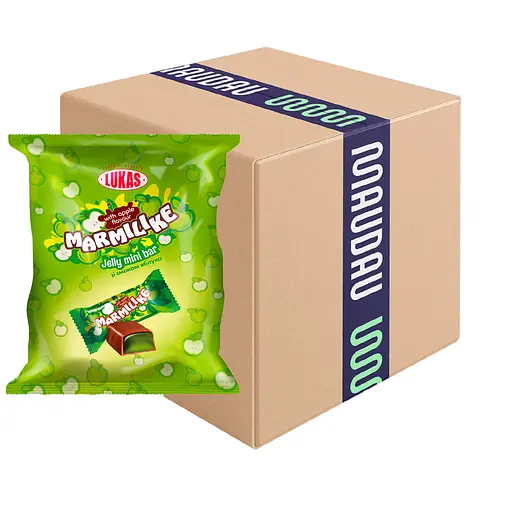 Уцінка. Цукерки Lukas Marmilike глазуровані желейні зі смаком яблука 1 кг - фото 1