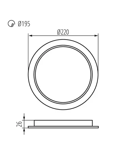 Точковий світильник Kanlux 36514 Tavo LED 1x24W 4000K 2600Lm IP20 - фото 3