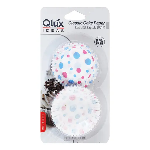 Форма паперова Qlux для кексу 21x10,5x3,5 см, 80 шт (L-00171)