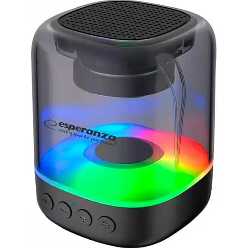 Портативна акустика Esperanza Bluetooth RGB Illuminated FM Viola (EP154) - фото 1