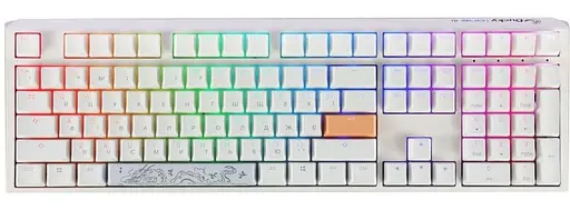 Клавиатура Ducky One 3 Cherry MX Blue RGB White UA (DKON2108ST-CUAPXPWWWSC1) - фото 1