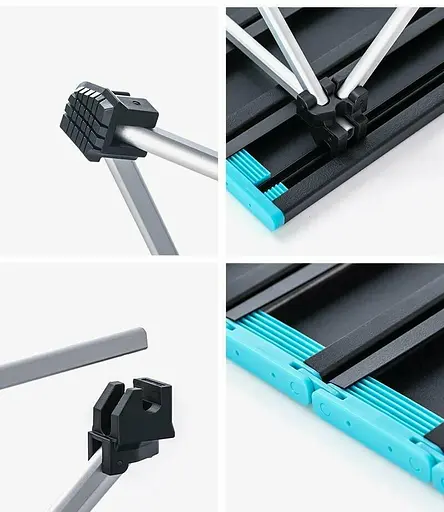 Раскладной туристический стол Naturehike NH19Z008-Z алюминий (Серый) размер L - фото 2