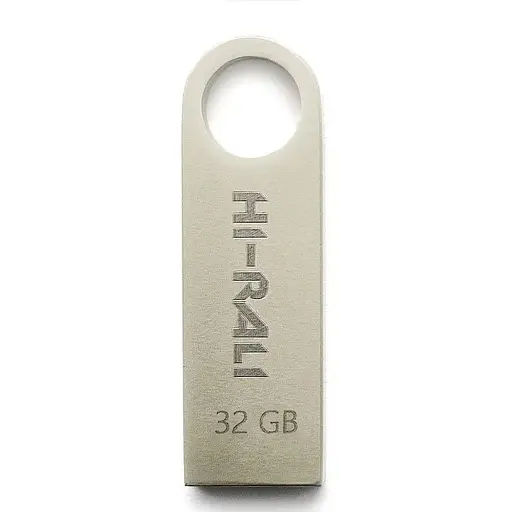 Флеш накопитель USB 32Gb Hi-Rali Shuttle серебристый USB 2.0 (HI-32GBSHSL) - фото 1