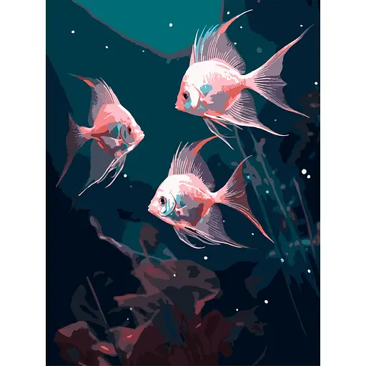 Картина по номерам Strateg Яркие рыбы 30х40 см (SS-1291) - фото 1