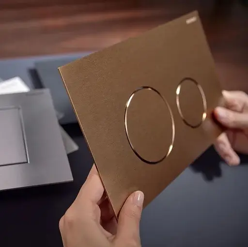 Клавіша змиву Geberit Sigma40 Round Червоне золото 115.628.QB.1, Золотий - фото 2