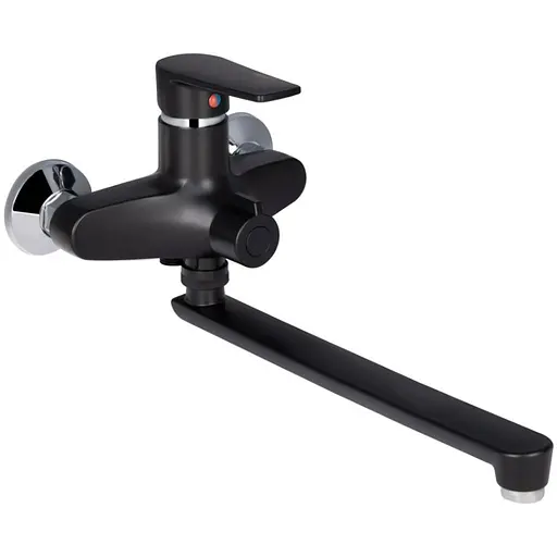 Смеситель для ванны Brinex 35B 005, Chrome/Black (k35) BRIN35B005 - фото 1