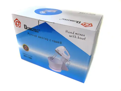 Ручний міксер з чашею Domotec MS-1366 7 швидкостей - фото 7