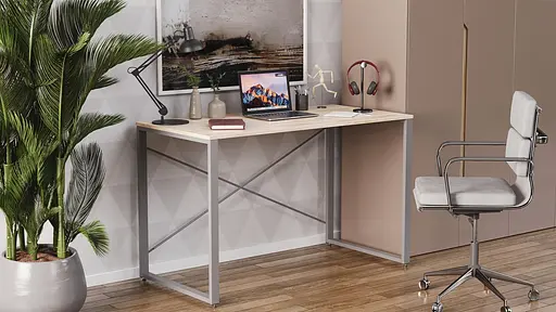 Письмовий стіл Ferrum-decor Серії Конект 75x120x60 чорний ДСП Дуб Сан-Марино 16мм (FRD-104202) - фото 3