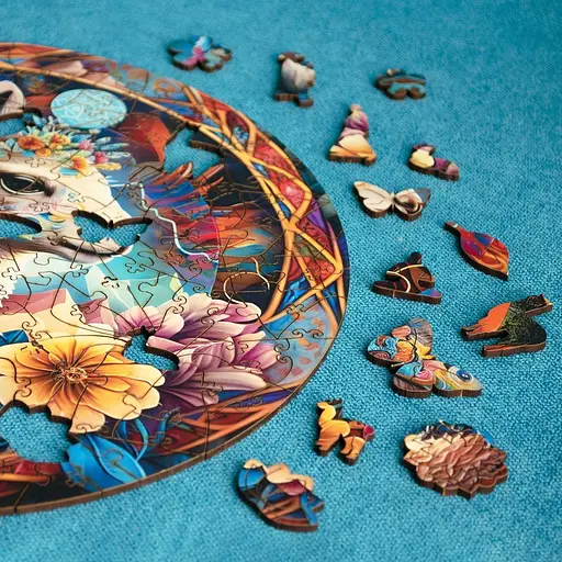 Пазл деревянный Сказочная Лама, А5, 35 элементов, Картонная коробка - фото 4