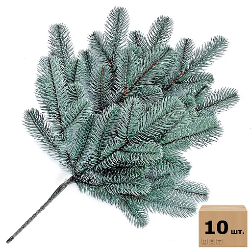 Гілка ялинки штучна Hvoya Lux блакитна 60 см 10 шт.