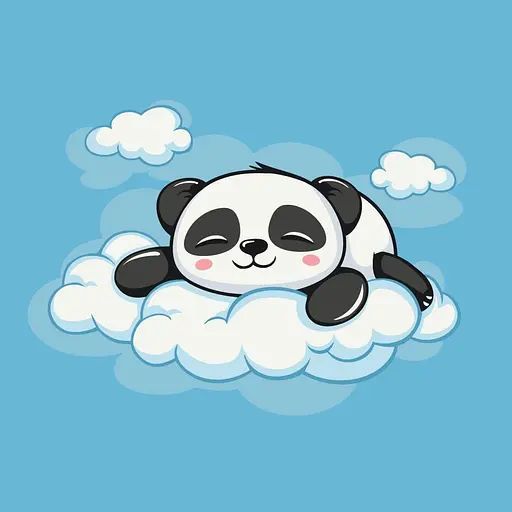 Картина по номерам "Сонная пандочка" Art Craft 15612-AC 30х30 см - фото 1