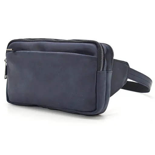 Кожаная мужская сумка на пояс TARWA 25х15х4 см sum0026018 - фото 1