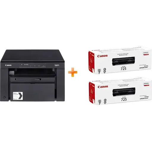 МФУ лазерное Canon i-SENSYS MF3010 EUR + 2 Картриджа 725 5252B034AA