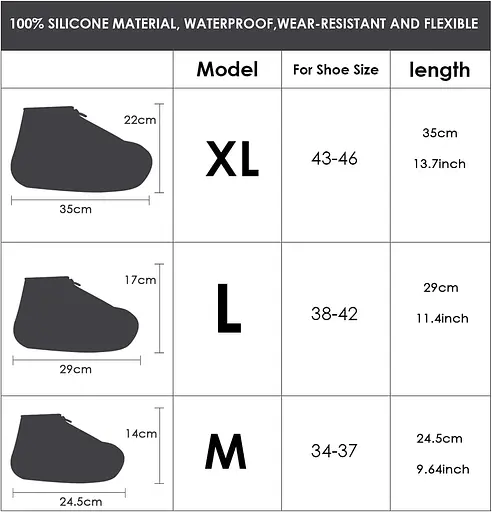 Бахіли на взуття силіконові з застібкою LVR 016 M 32-37 Gray (17557) - фото 3