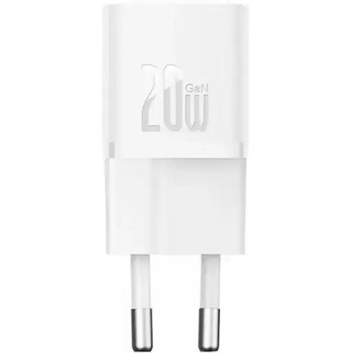 Мережевий зарядний пристрій Baseus GaN5S Fast Charger 1C 20W EU Moon білий - фото 1