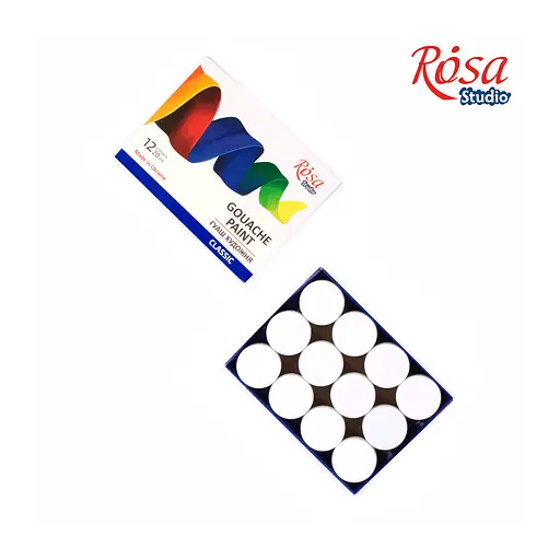 Гуашеві фарби Rosa Studio Classic 12 кольорів по 20 мл (4823098527039) - фото 3