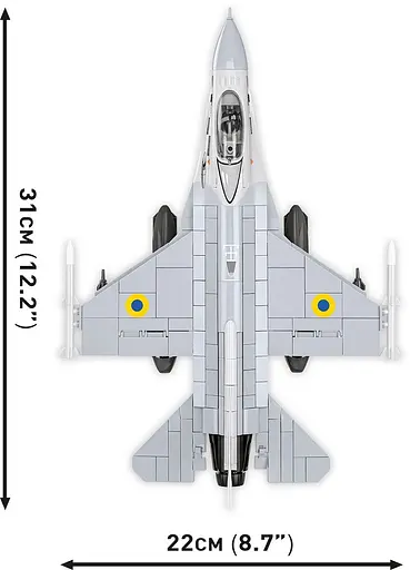 Конструктор COBI український F-16AM Fighting Falcon 5893 - фото 7