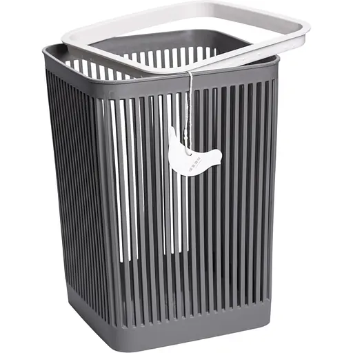 Кошик для сміття Yiwu  пластиковий 8 л сірий HP-45-9G - фото 3