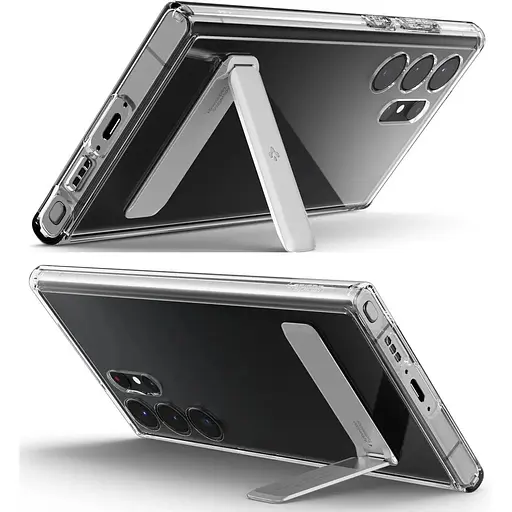 Чехол с подставкой Spigen Slim Armor Essential S для Samsung Galaxy S23 Ultra Clear ACS05642 - фото 8