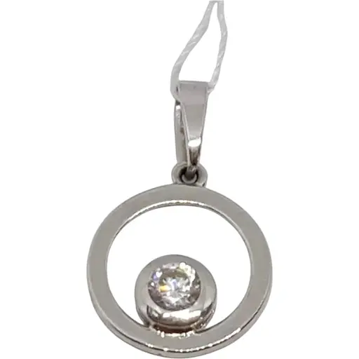 Золотая подвеска Столичная Ювелирная Фабрика с фианитом. 440432Б