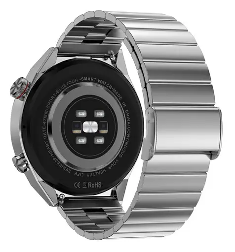 Смарт-годинник Smart Watch DT3 Mate Silver 2 ремінця силіконовий та металевий - фото 4