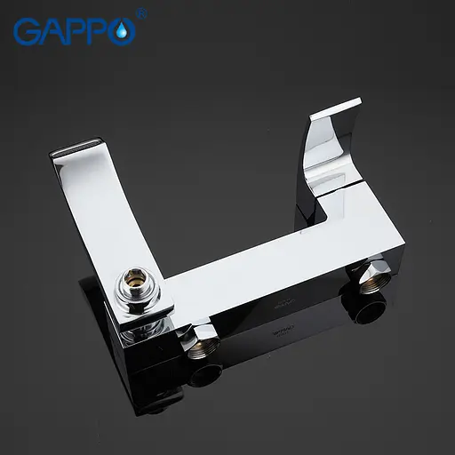 Смеситель для ванны короткий поворотный гусак Ø35 Gappo Jacob 1/4 G3207 Хром - фото 5