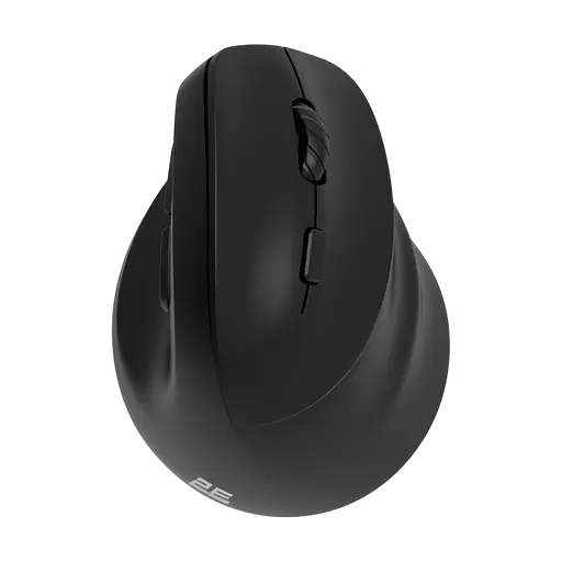 Миша вертикальна бездротова 2E MF325 Silent Black (2E-MF325WBK)