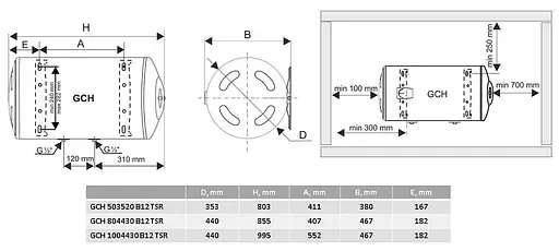 Водонагреватель Tesy GCH 804430 B12 TSR (6878554) - фото 5