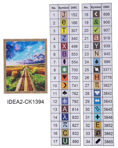 Набір з алмазною мозаїкою "Подорож залізницею" 40*50 см, IDEA2-CK1394, ТМ "99IDEAS" - фото 8