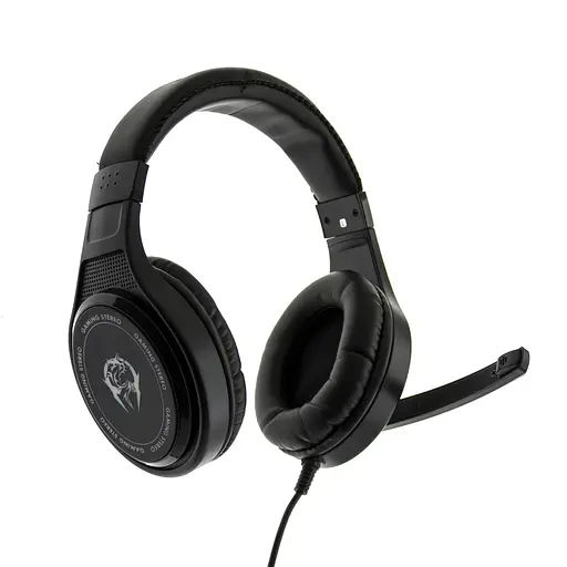 Игровые накладные наушники Canleen CT990 с микрофоном и подсветкой (Черный)