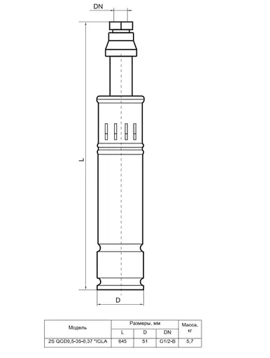 Свердловинний насос NPO 2S QGD0,5-35-0,37 IGLA - фото 4