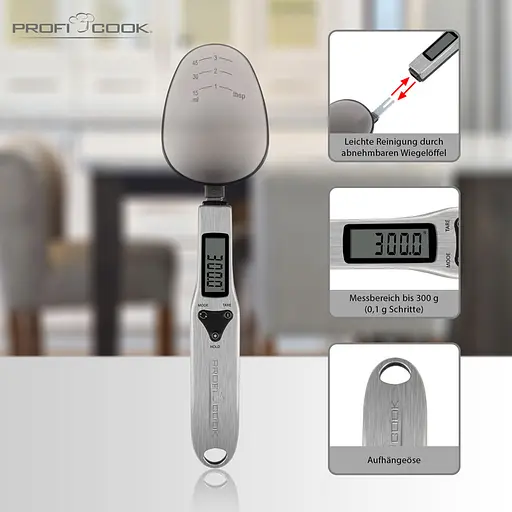 Кухонні ваги ложка Profi Cook PC-LW 1214 - фото 2