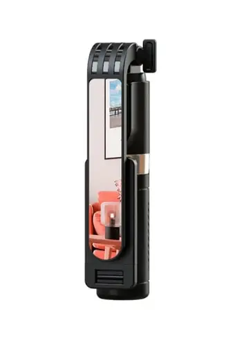 Монопод трипод беспроводной XO SS10 Mini Bluetooth 80 см селфи палка штатив с зеркалом и треногой Черный - фото 3